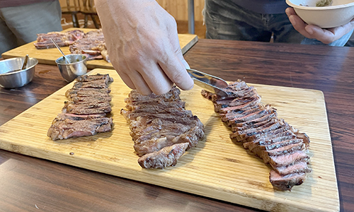 ステーキ食べ比べ