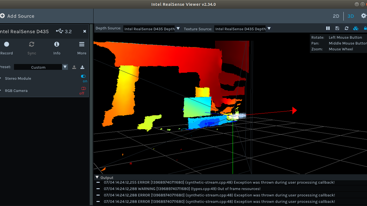 realsense depth